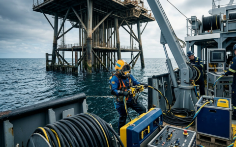 Imagem profissional de blog sobre: "Soluções avançadas para o monitoramento de cascos e estruturas em operações offshore