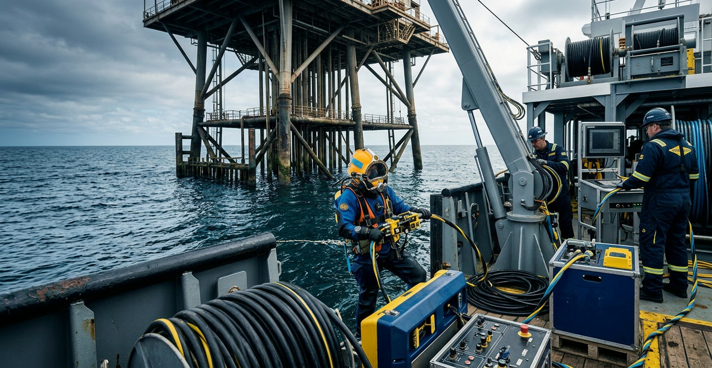 Imagem profissional de blog sobre: "Soluções avançadas para o monitoramento de cascos e estruturas em operações offshore