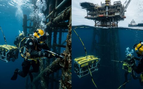 Plataforma avançada de perfuração offshore conceito de arquitetura naval de ponta